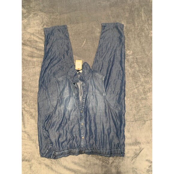 Anthropologie Blue Denim Jumpsuit - Picture 10 of 16